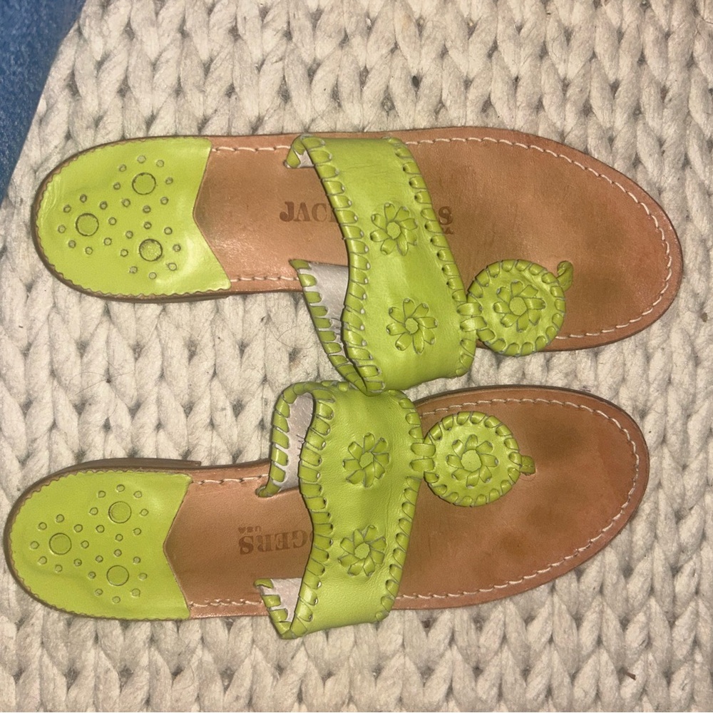 Jack Rogers Lime Green Sandals